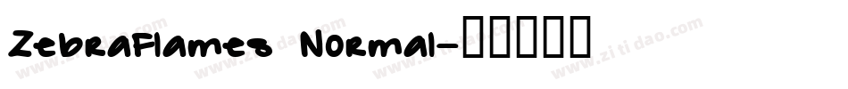 ZebraFlames Normal字体转换